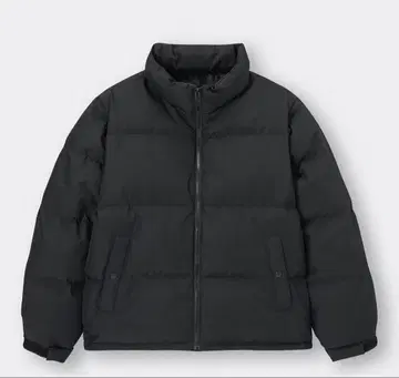 GU 히트 패디드 스탠드 카라 블루종 블랙