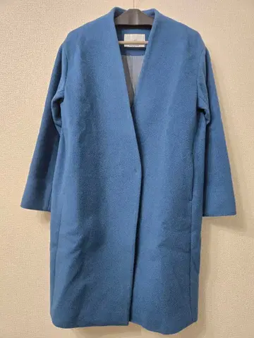 INED 롱 코트 노카라 코트 사이즈 9