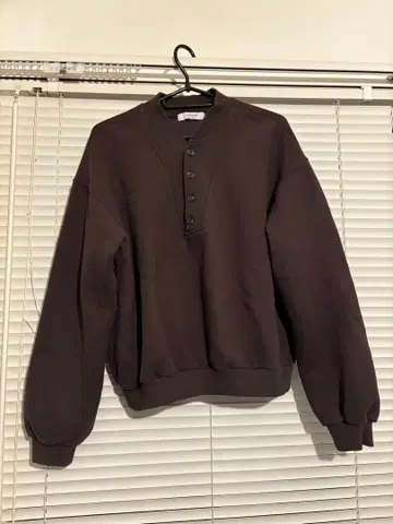 [ 녹차 ] 다크 브라운 속기모 맨투맨