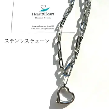 하트 체인 목걸이