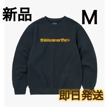 thisisneverthat 자수 로고 맨투맨 네이비 트레이닝복 M