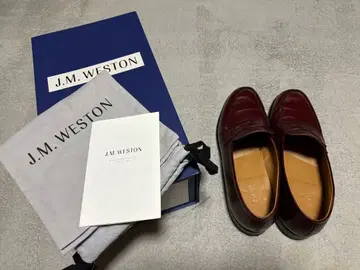 J.M.WESTON 180 8A 로퍼 버건디 UK8 사용 1회