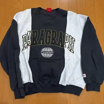 Paragraph 맨투맨 그레이/블랙