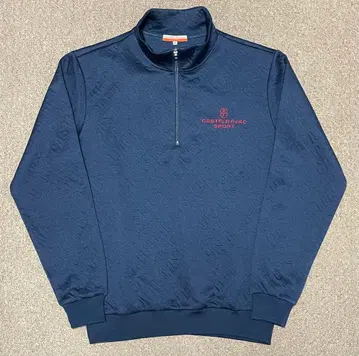 까스텔바작 스포츠 3D 자카드 로고 집업 트레이닝복