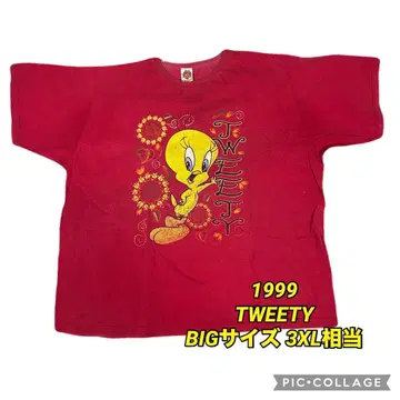 90s Tweety T셔츠 3XL 상당
