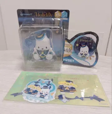 산리오 happy 복권 포차코 피규어 포차코 3세트