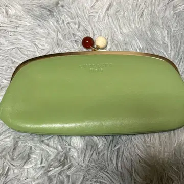 zucchero filato 카우 가죽 가마구치 지갑