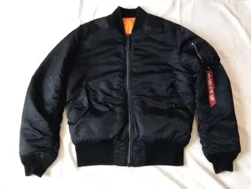 Alpha 알파 블랙 MA-1 L 플라이트 자켓 블랙