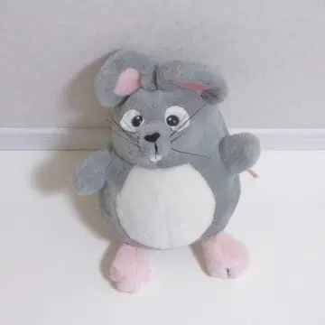 둥근 큰 복슬복슬 쥐 봉제 인형