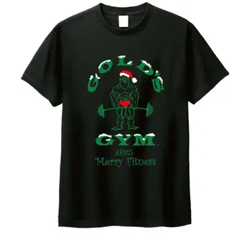 GOLD'S GYM 산타T셔츠 그린 2025년 L사이즈