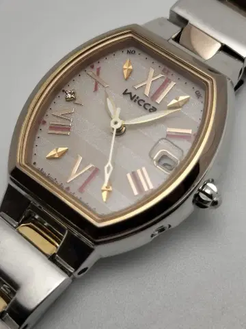 인기 전파 시계 위카 Wicca 전파 솔라 에코 드라이브 날짜 렌즈 포함