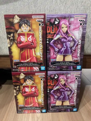 원피스 피규어 루피 보 2체 4개 세트