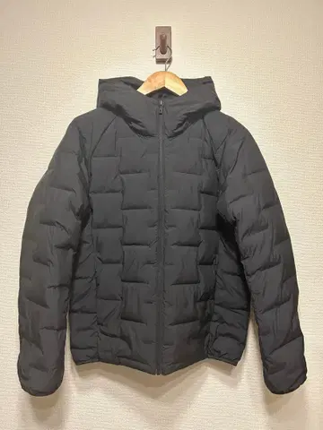 UNIQLO 퍼프 테크 후드티 블랙 S