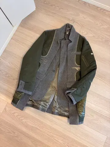 FACETASM 테일러드 자켓 그레이 카키