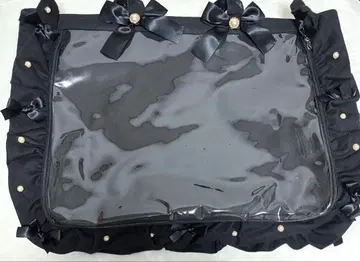 자카마트 A3 프릴 디자인 이타백 5주년 블랙 블랙