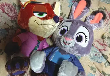 주토피아2 슈퍼 라지 봉제 인형 닉 주디 세트 판매