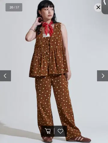 컨트리 플라워 코듀로이 오버롤 <셋업 가능>