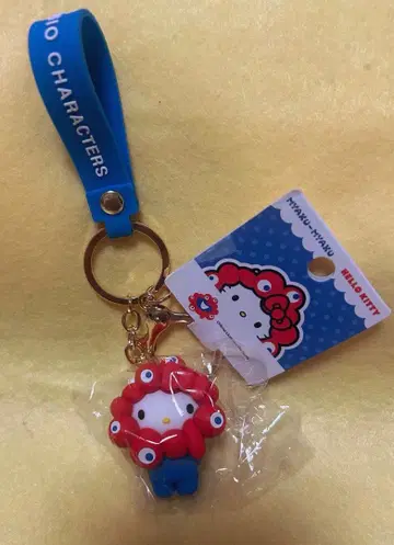 오사카 간사이 박람회 한정판 키티 미야쿠미야쿠 산리오 키링 미사용 새상품