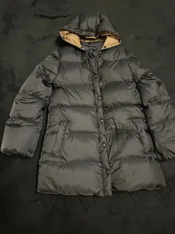 [ 새상품급 ] michel beaudouin 다운 자켓 블랙 x 베이지