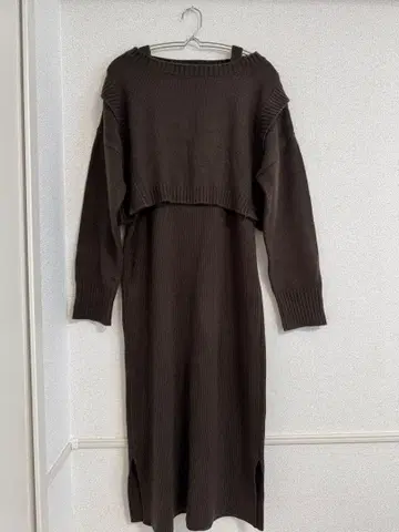 LOWRYS FARM 니트 셋업 원피스 브라운 프리 사이즈