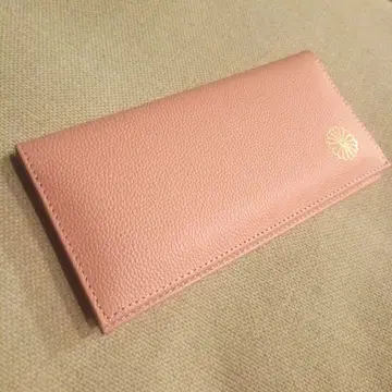 [황궁 한정판] 벚꽃 핑크 천연 가죽 장지갑 황궁 지갑