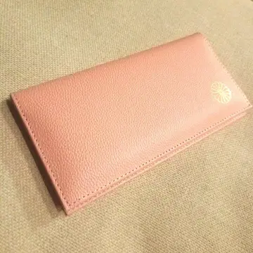 [황궁 한정판] 벚꽃 핑크 천연 가죽 장지갑 황궁 지갑