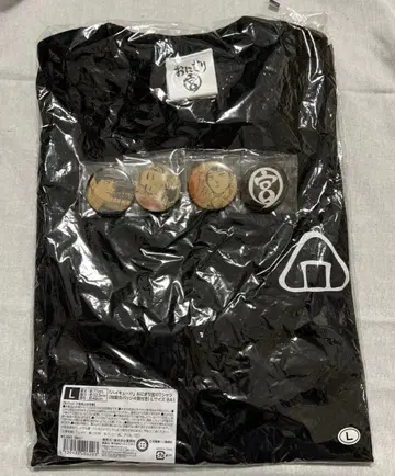 하이큐!! 오니기리궁 T셔츠 특제 캔뱃지 4개 포함 L 사이즈