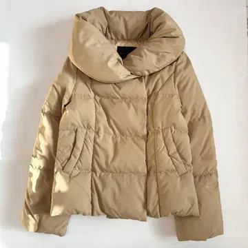 새상품급 어반 리서치 숄카라 숏 기장 다운 자켓 베이지