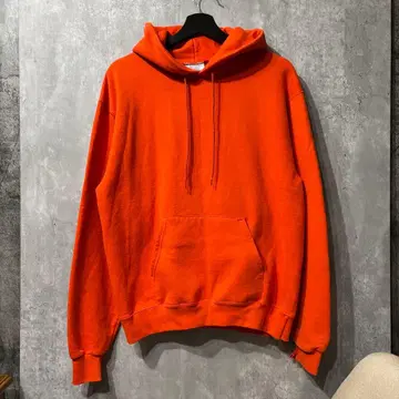 Champion 에코 오렌지 후드티 M