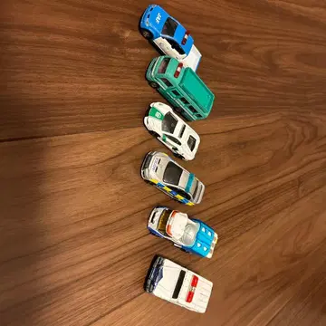 미니카 세트 6대 경찰차 구급차 버스