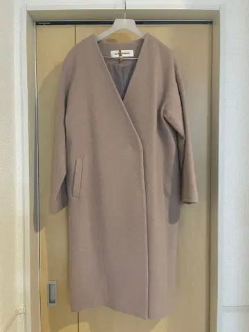 AG BY AQUAGIRL 핑크 베이지 롱 코트