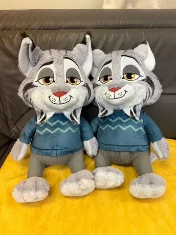 주토피아 2 FukuFuku V-BIG 봉제 인형 파우버트 2개