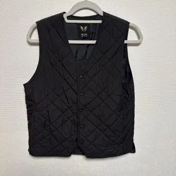 RAIZIN 블랙 퀼팅 베스트 M