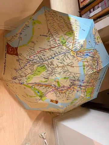 뉴욕 지하철 접이식 우산