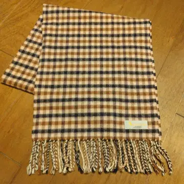 Aquascutum 체크 무늬 캐시미어 머플러