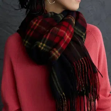 그린 라벨 릴랙싱 대형 CB 울 체크 스톨 2