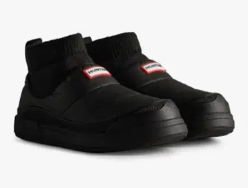 HUNTER 시착만 한 상품 인아웃 퍼 니트 커프 부츠 25cm