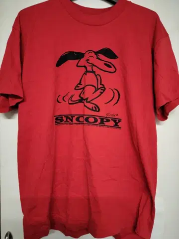 ONEITA 피넛 스누피 빈티지 T셔츠 구제 의류
