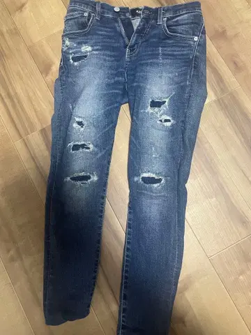 AZUL by MOUSSY 데미지 진 XS