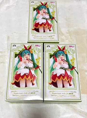 하츠네 미쿠 Wonderland 피규어 엄지공주 3종 세트