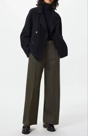 브러쉬드 저지 와이드 팬츠 M 사이즈