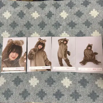 모리타 히카루 브로마이드 동물 인형옷 4종 컴프