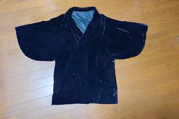 벨벳 코트 블랙 벨로아 블랙 일본 의류 기모노 헤치마