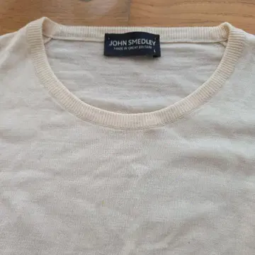 JOHN SMEDLEY 크림색 긴팔 니트 L