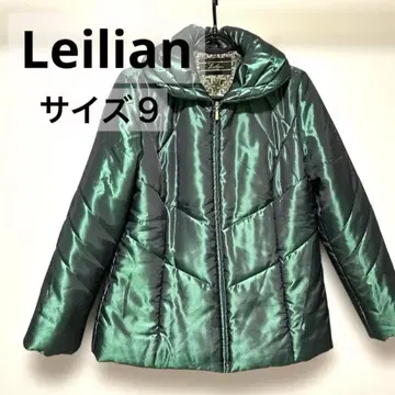 Leilian 레리안 자켓 충전솜 그린 레인보우색