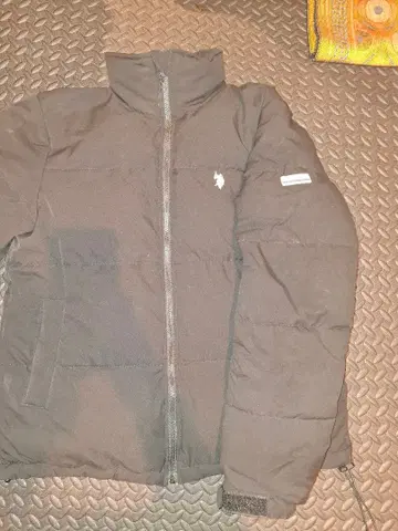 U.S. Polo Assn. 블랙 다운 자켓 M