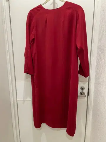 INED 긴팔 스웨이드 롱 원피스