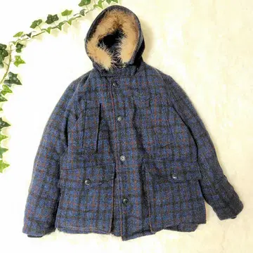 HARRIS TWEED x Simplicite plus 다운 자켓