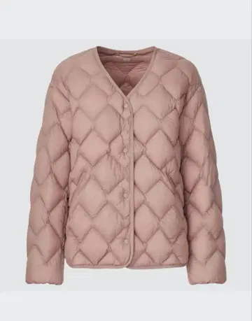 유니클로 울트라 라이트 다운 릴랙스 자켓 핑크