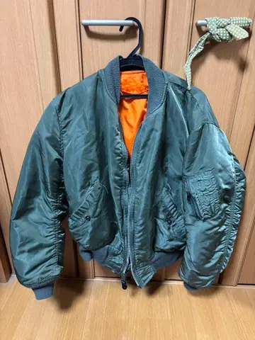 90s USA ALPHA 알파 MA-1 L 사이즈 IDEAL 지퍼